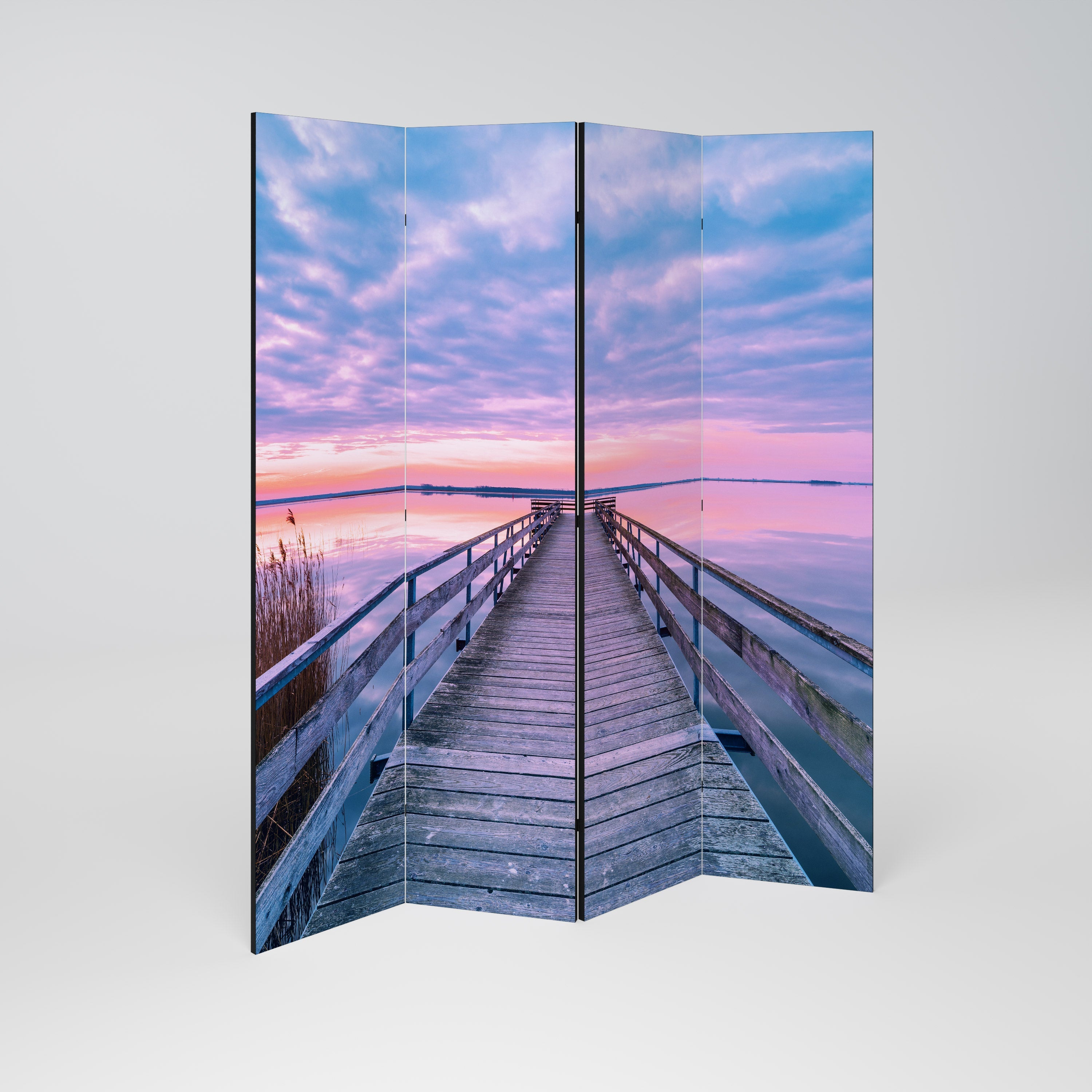 PASTEL PROMENADE Decorative 4-Panel Room Divider