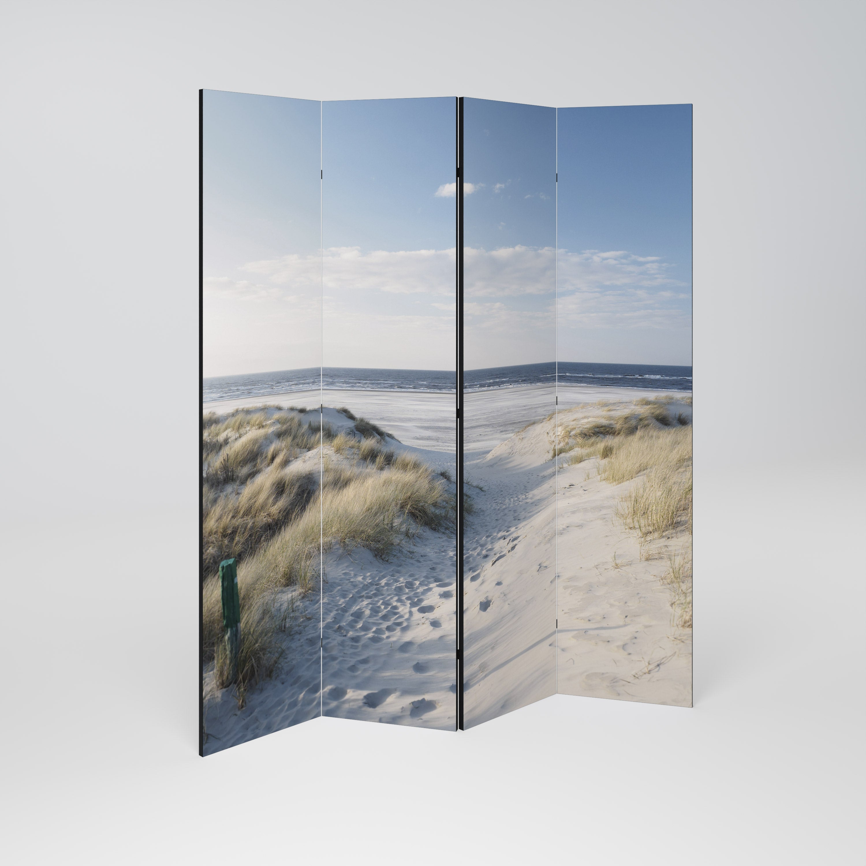 SEASIDE DREAMING Decorative 4-Panel Room Divider