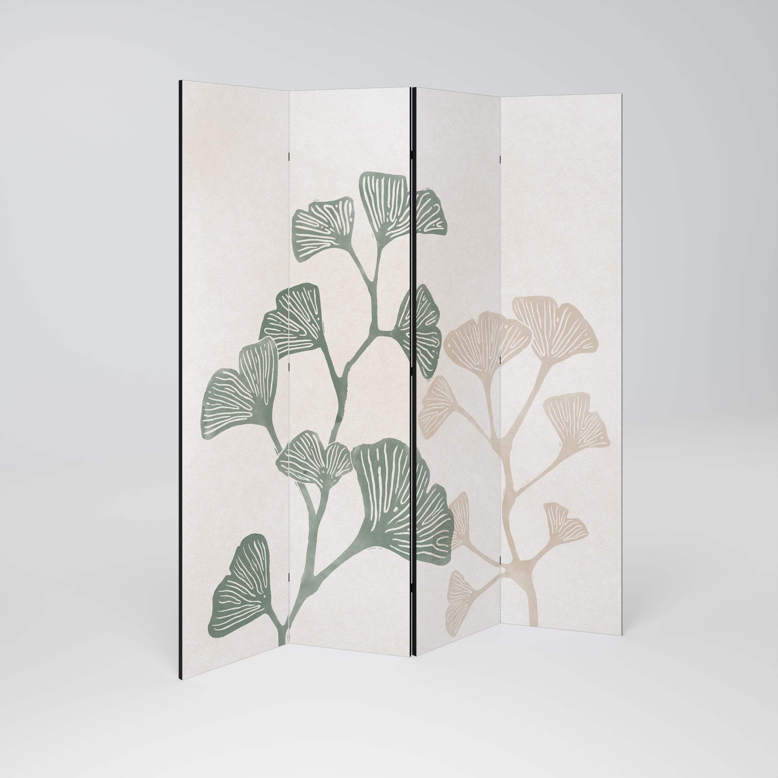 THE GOST OF GINKGO Decorative 4-Panel Room Divider