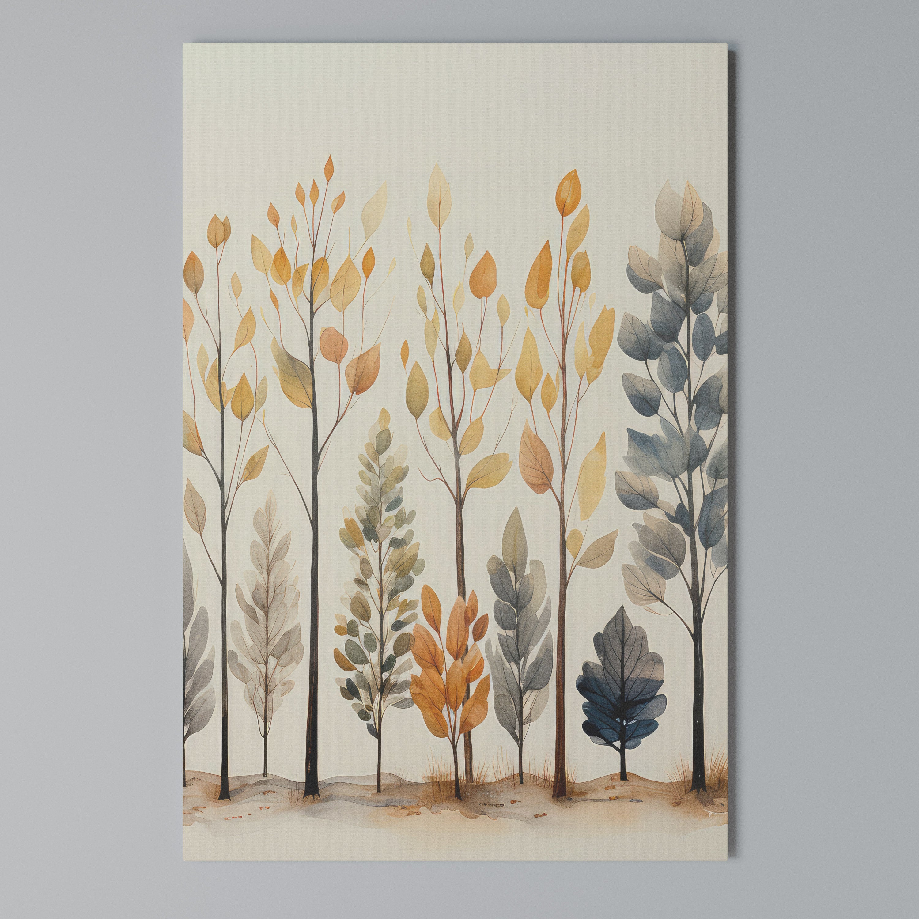 AUTUMN FOREST Κατακόρυφος Πίνακας σε Καμβά