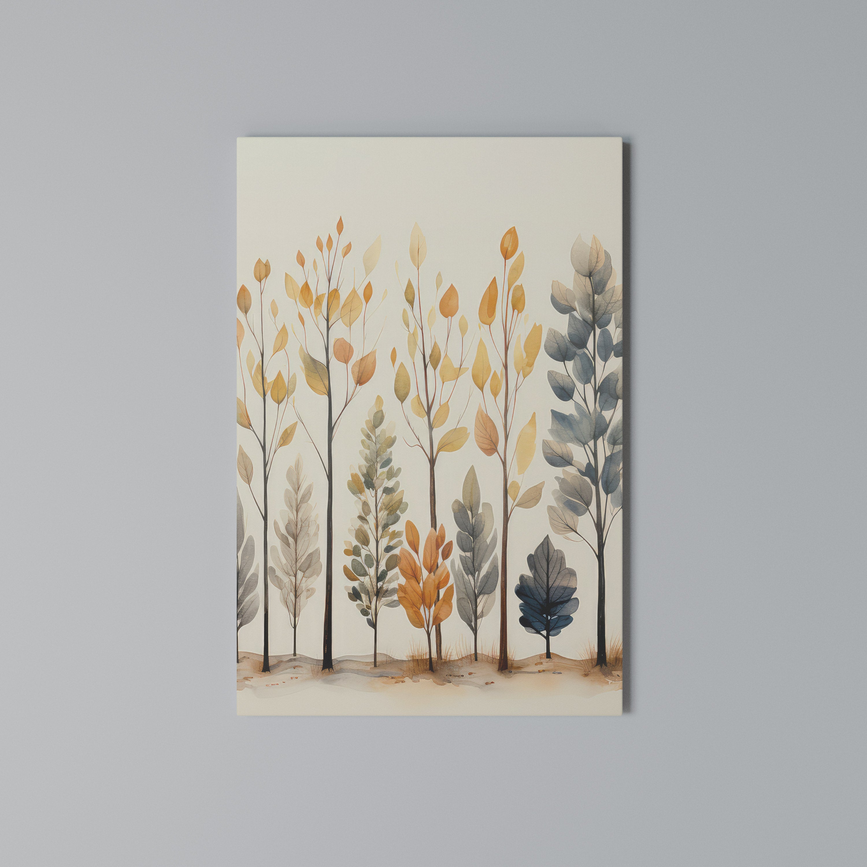 AUTUMN FOREST Κατακόρυφος Πίνακας σε Καμβά