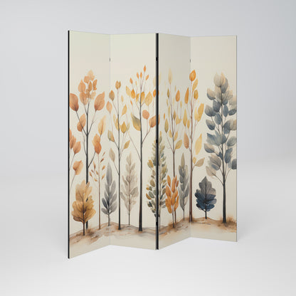 AUTUMN FOREST Παραβάν με 4 πάνελ