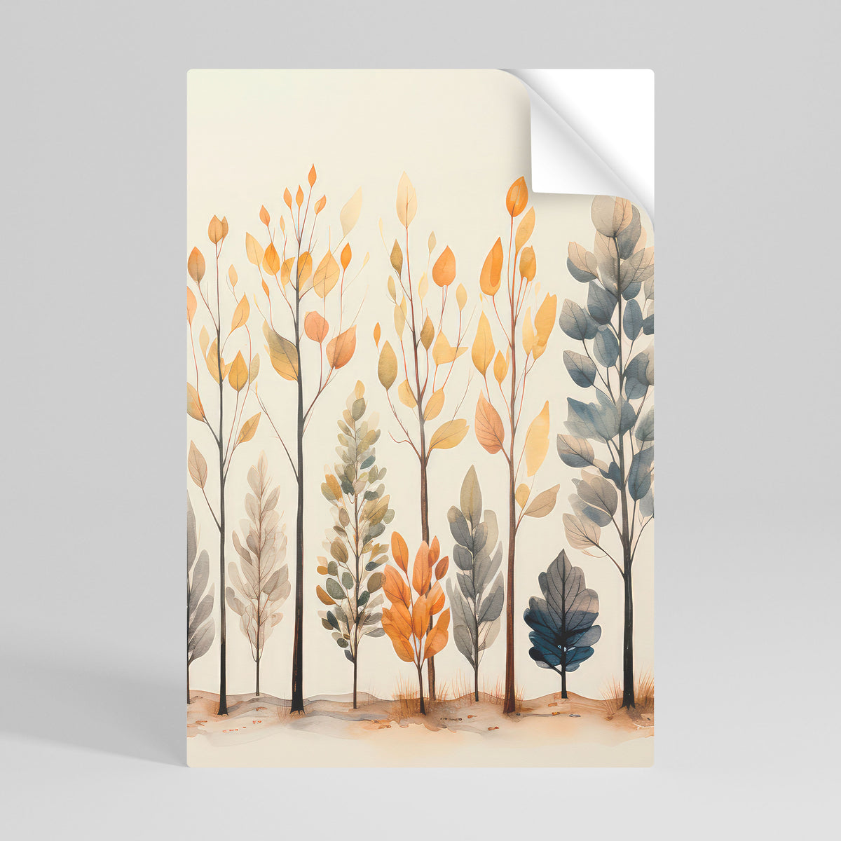 AUTUMN FOREST Αυτοκόλλητη Αφίσα κάθετη