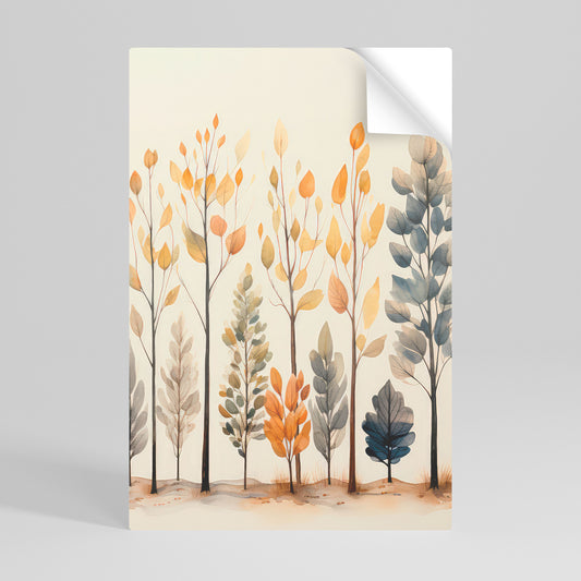 AUTUMN FOREST Αυτοκόλλητη Αφίσα κάθετη
