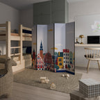 MEMORY OF RIGA 5-Panel Room Divider