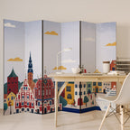 MEMORY OF RIGA 6-Panel Room Divider