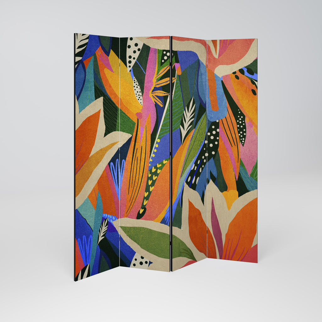RAMPANT VEGETATION 4-Panel Room Divider