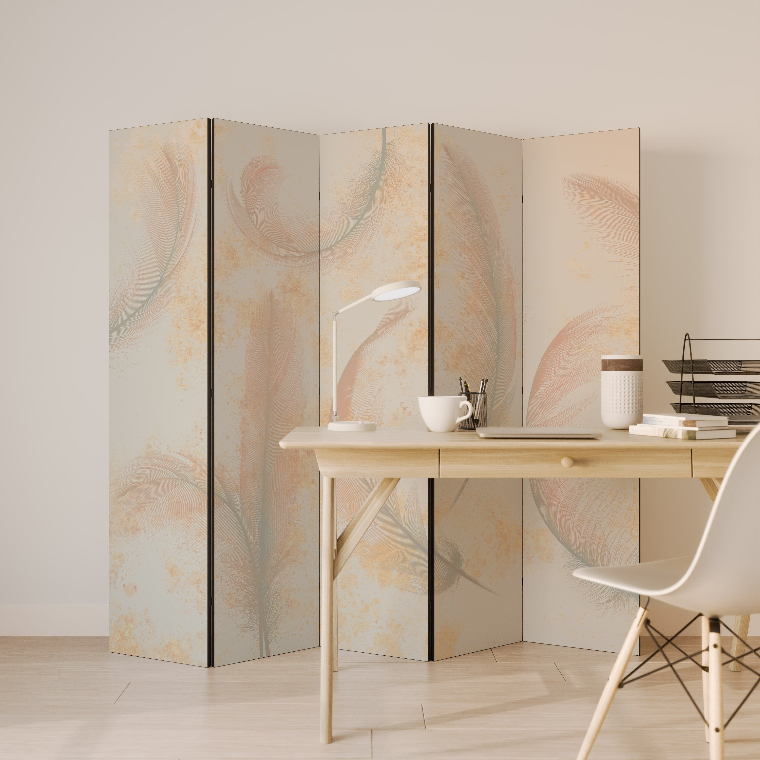 AURA OF LIGHT 5-Panel Room Divider