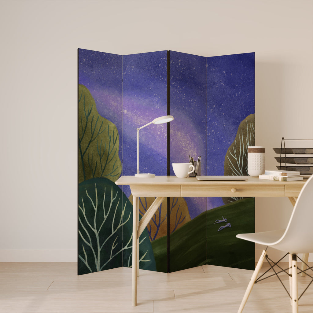 STARLIT VIBE Διακοσμητικό διαχωριστικό δωματίου 4 πάνελ