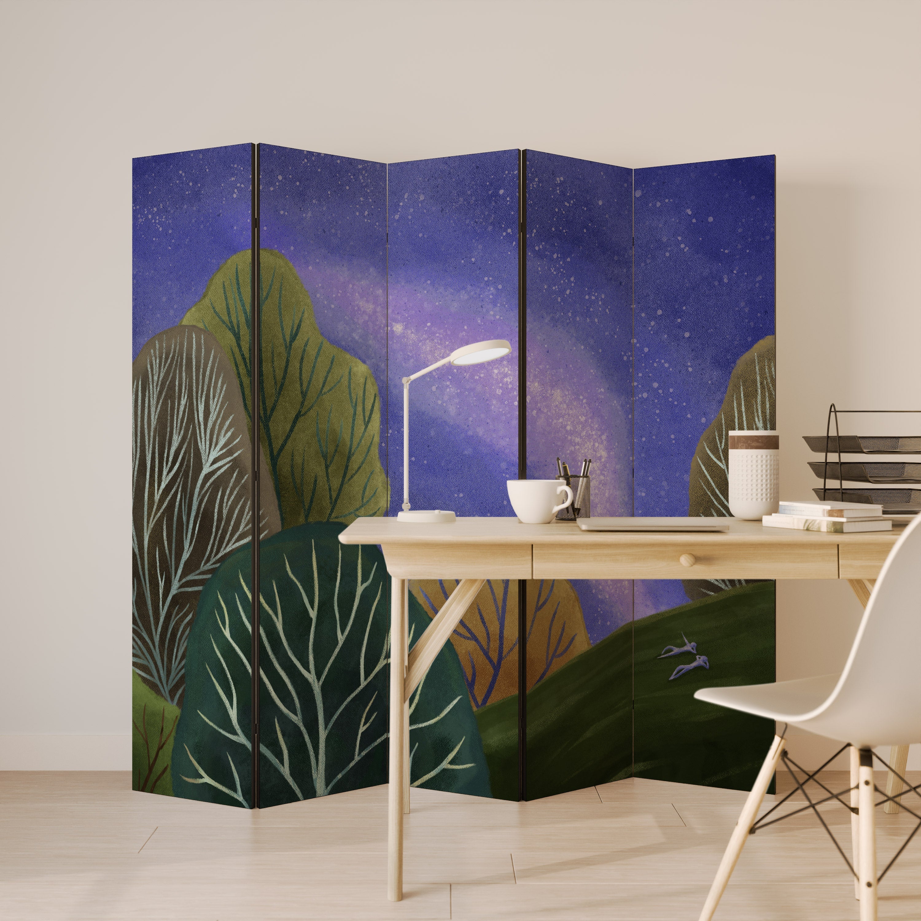 STARLIT VIBE Διακοσμητικό διαχωριστικό δωματίου 5 πάνελ