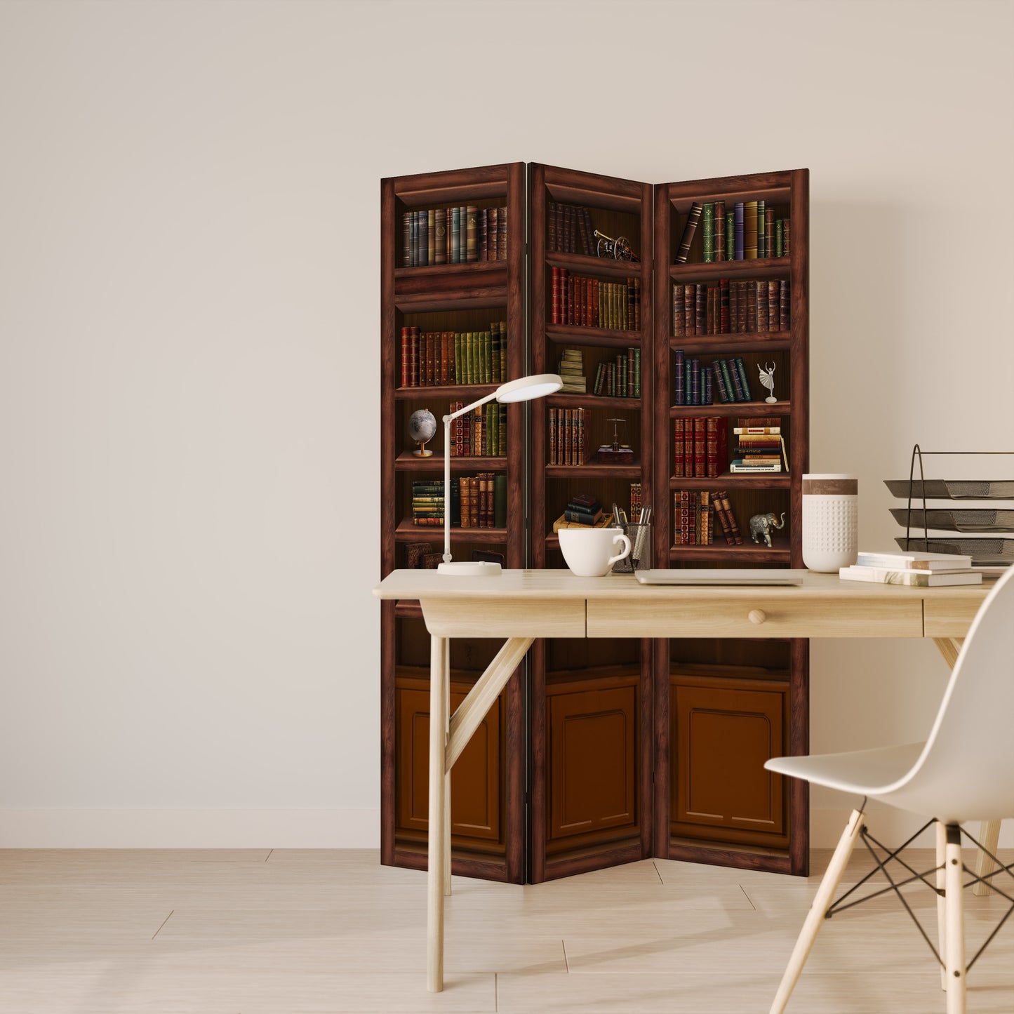 WISDOM IN WOOD 3-Panel Room Divider