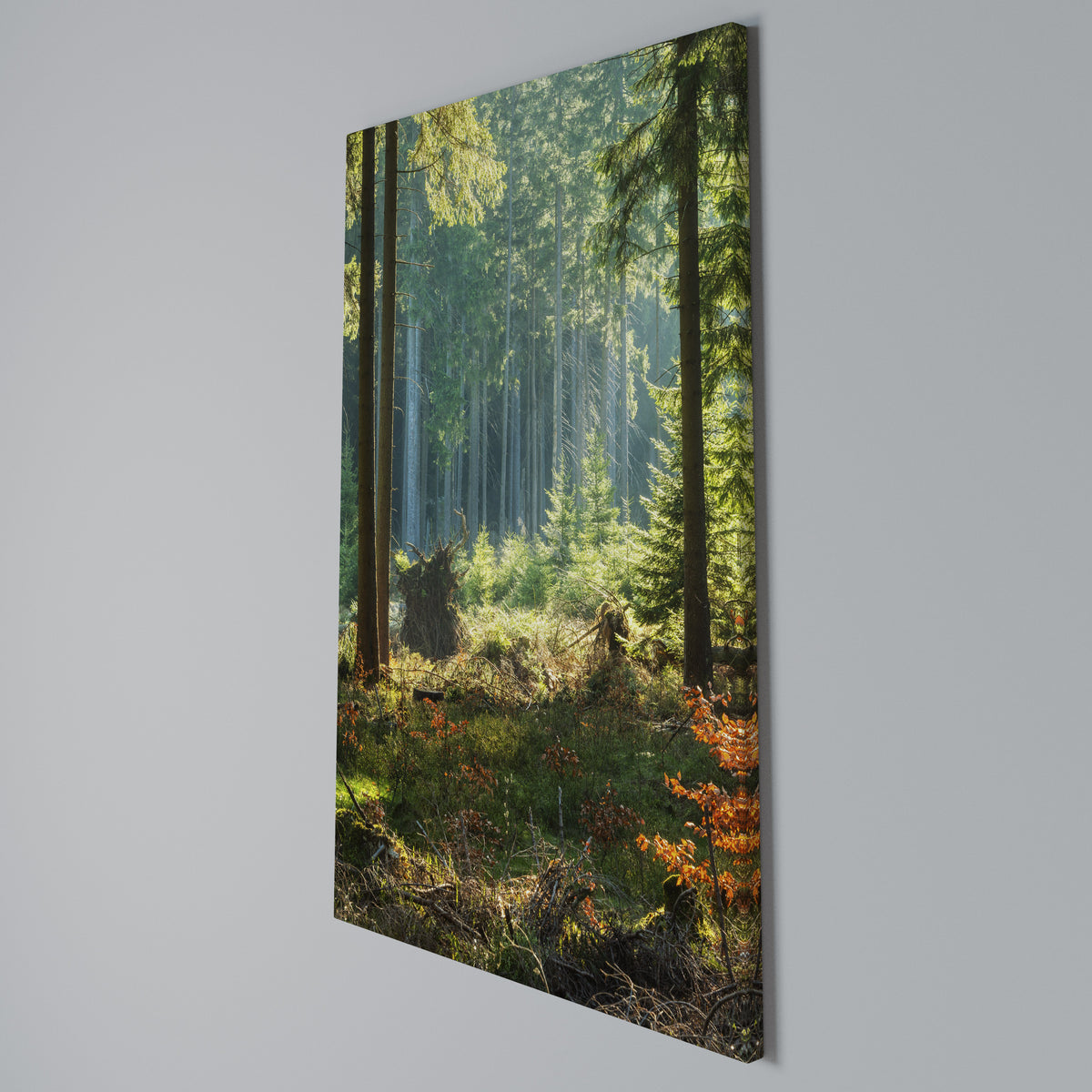 SUNLIT FOREST SERENADE Κατακόρυφος Πίνακας σε Καμβά