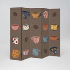 COFFEE BREAK 5-Panel Room Divider
