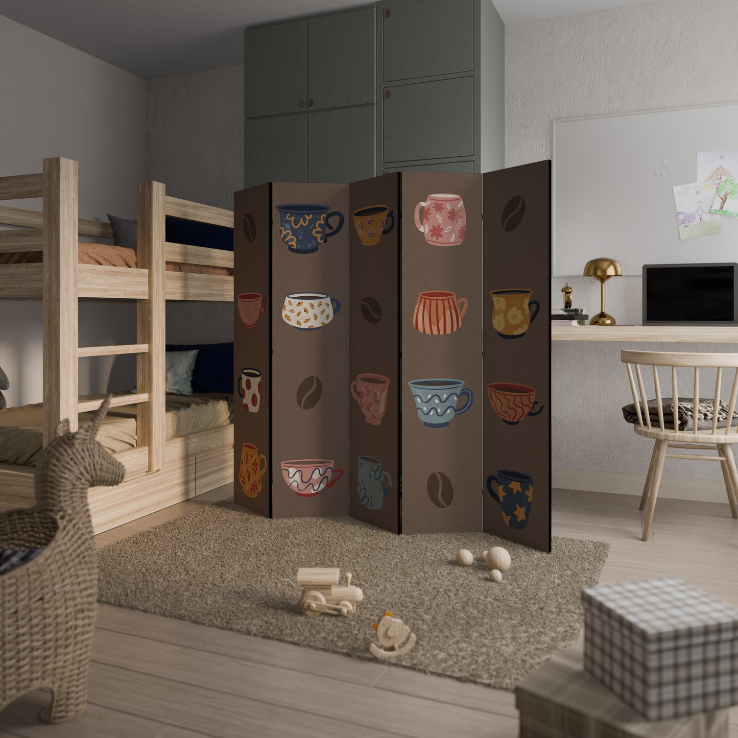 COFFEE BREAK Παραβάν με 5 πάνελ
