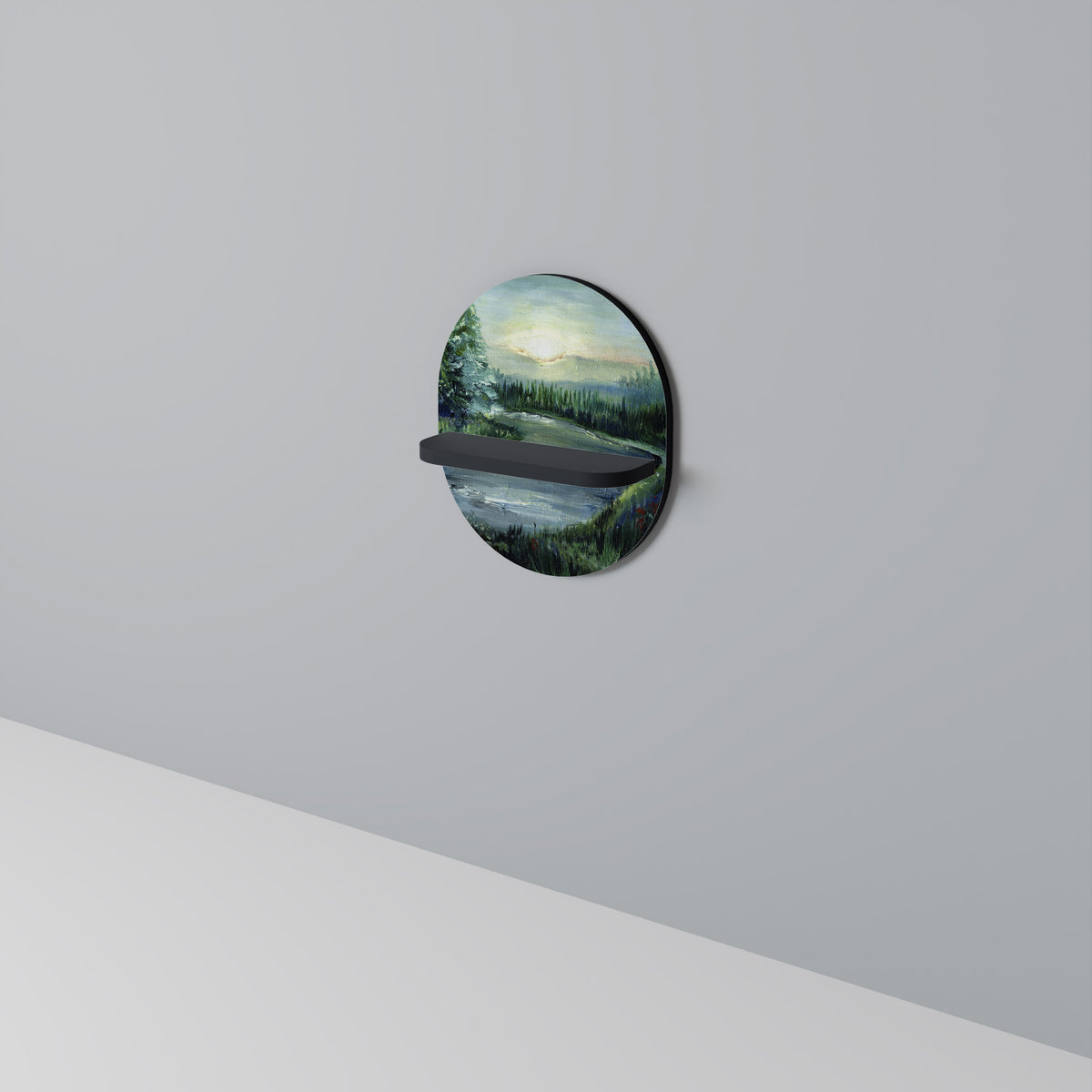 FOREST SUNSET Art Shelf
