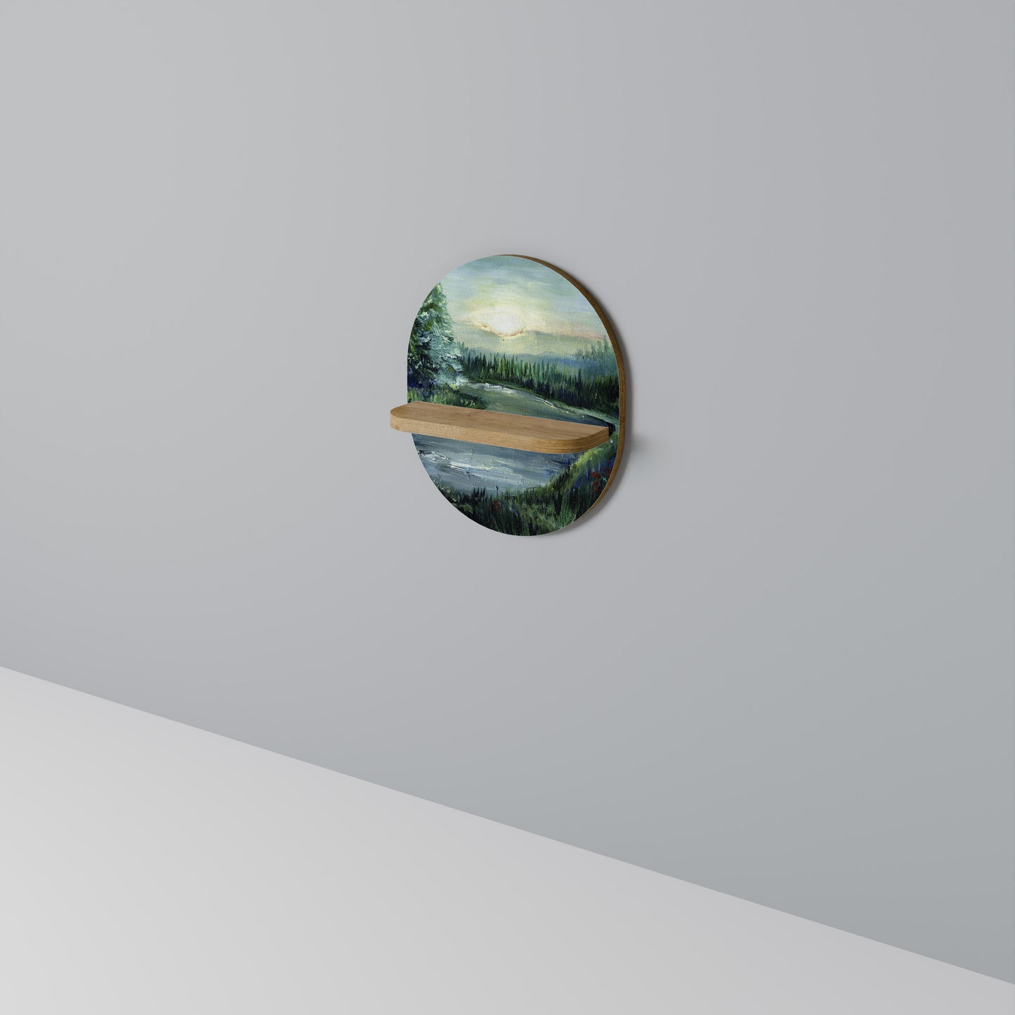 FOREST SUNSET Art Shelf