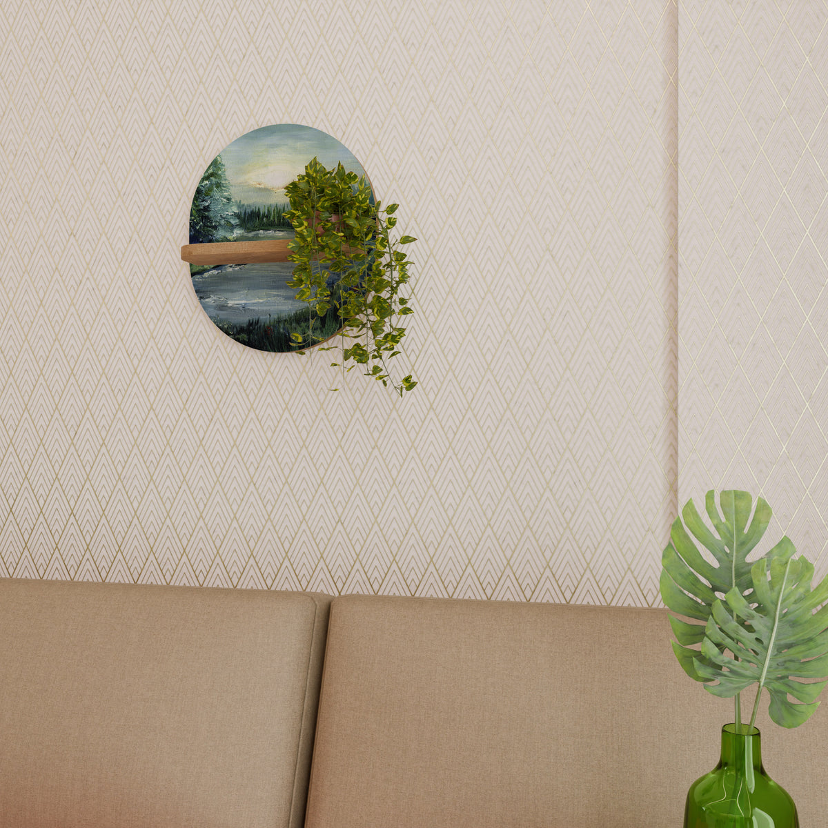 FOREST SUNSET Διακοσμητικό Ράφι Art Shelf