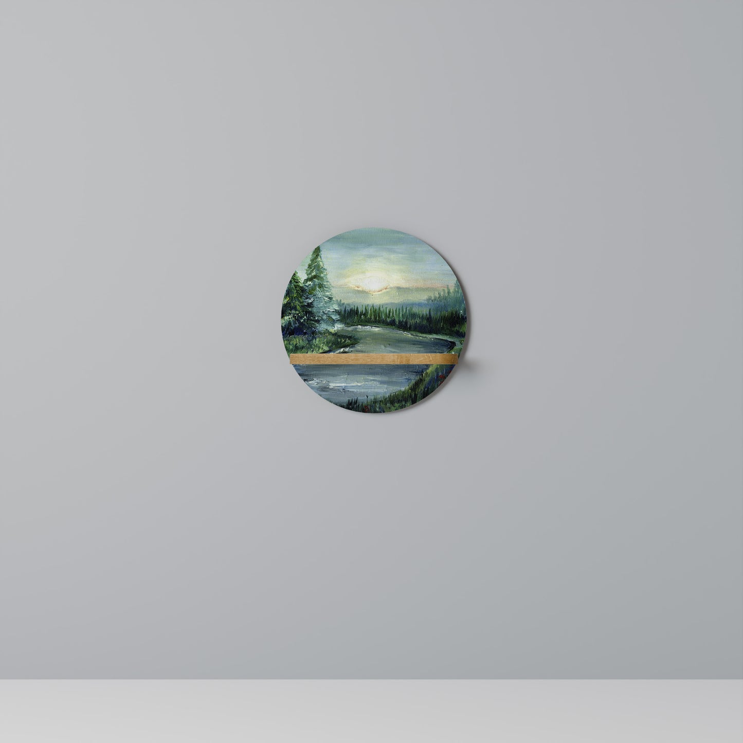 FOREST SUNSET Art Shelf