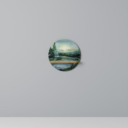 FOREST SUNSET Art Shelf