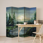 FOREST SUNSET 5-Panel Room Divider