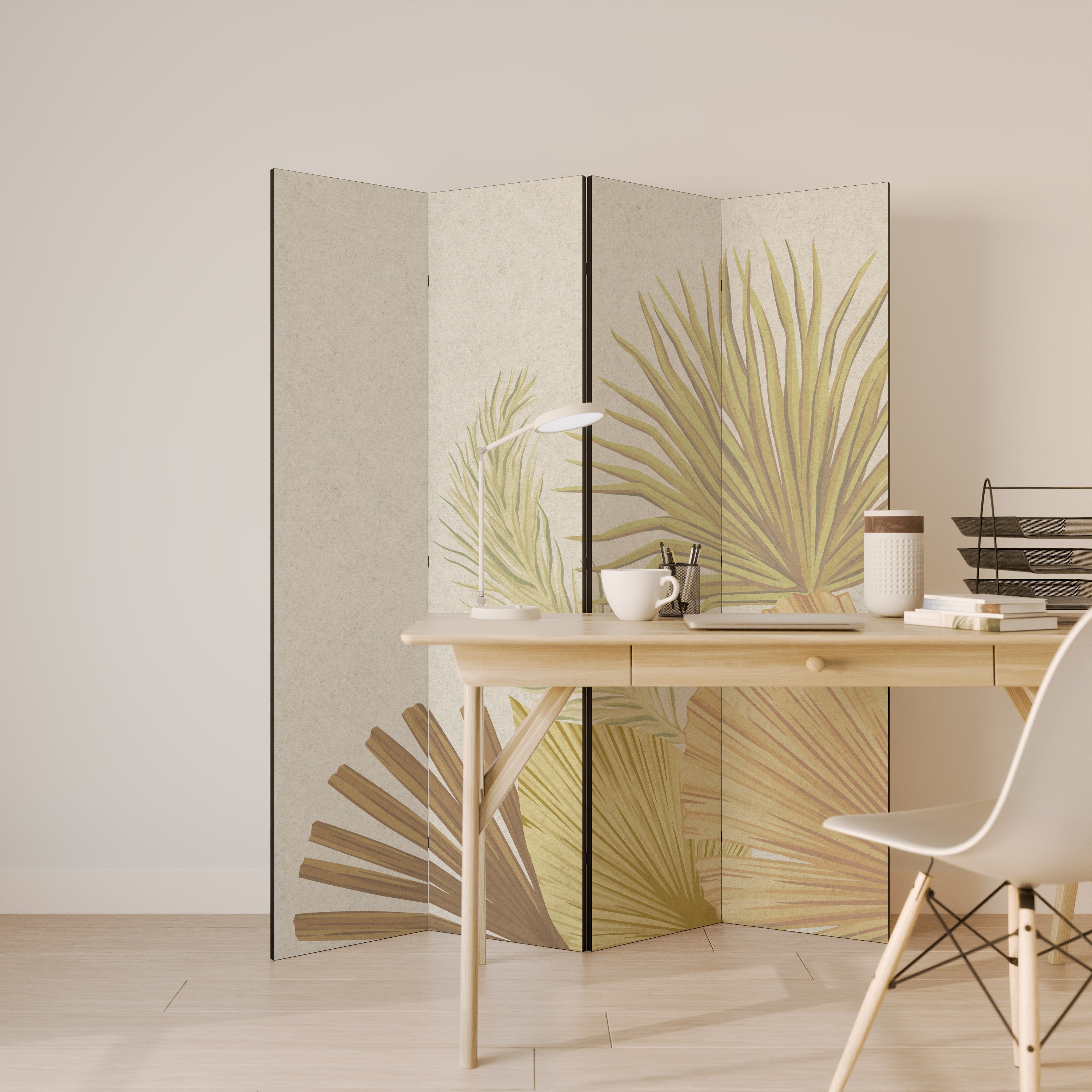 TROPICAL OUTBREAK Decorative 4-Panel Room Divider