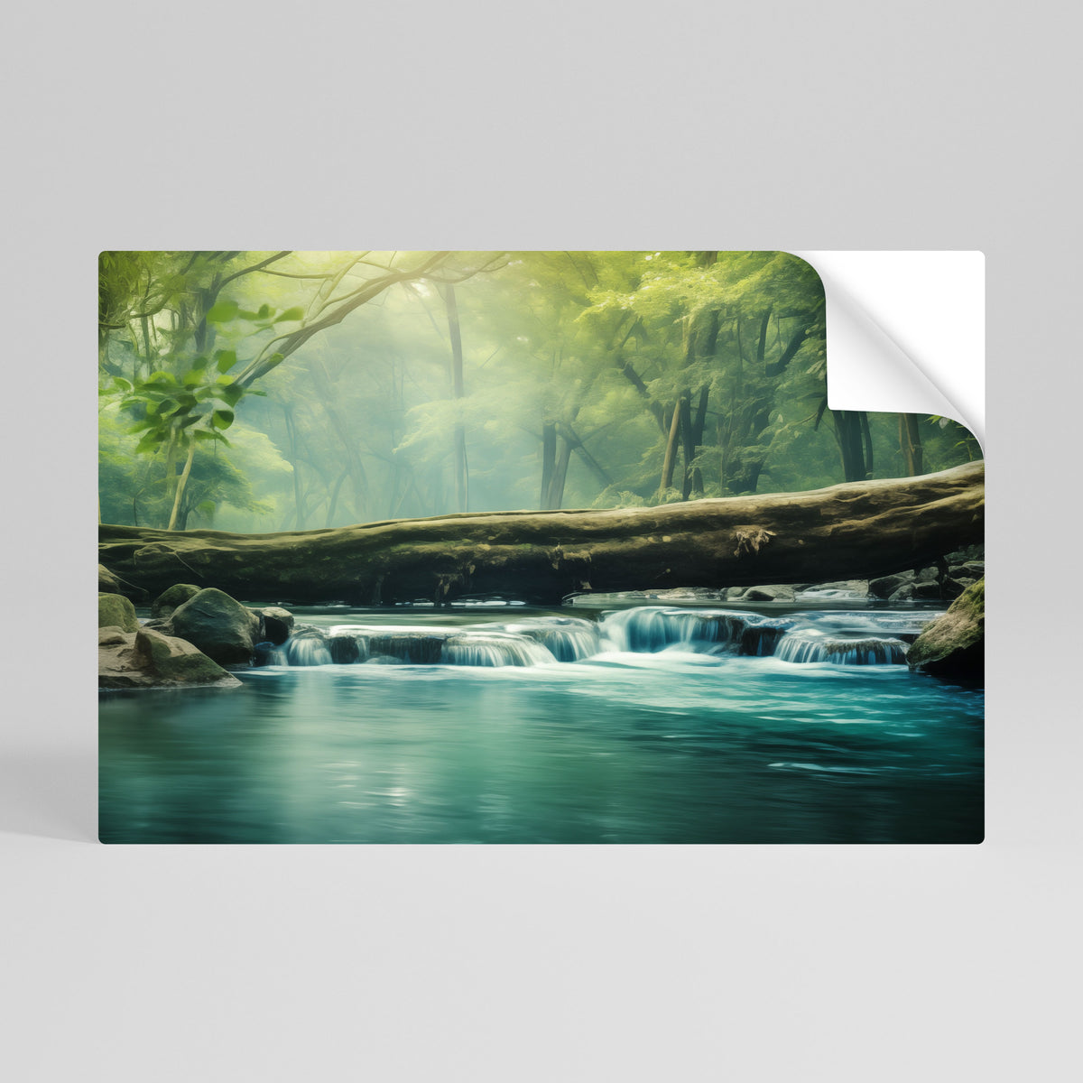 DREAMY WATERFALL GLIMMER Αυτοκόλλητη Αφίσα οριζόντια