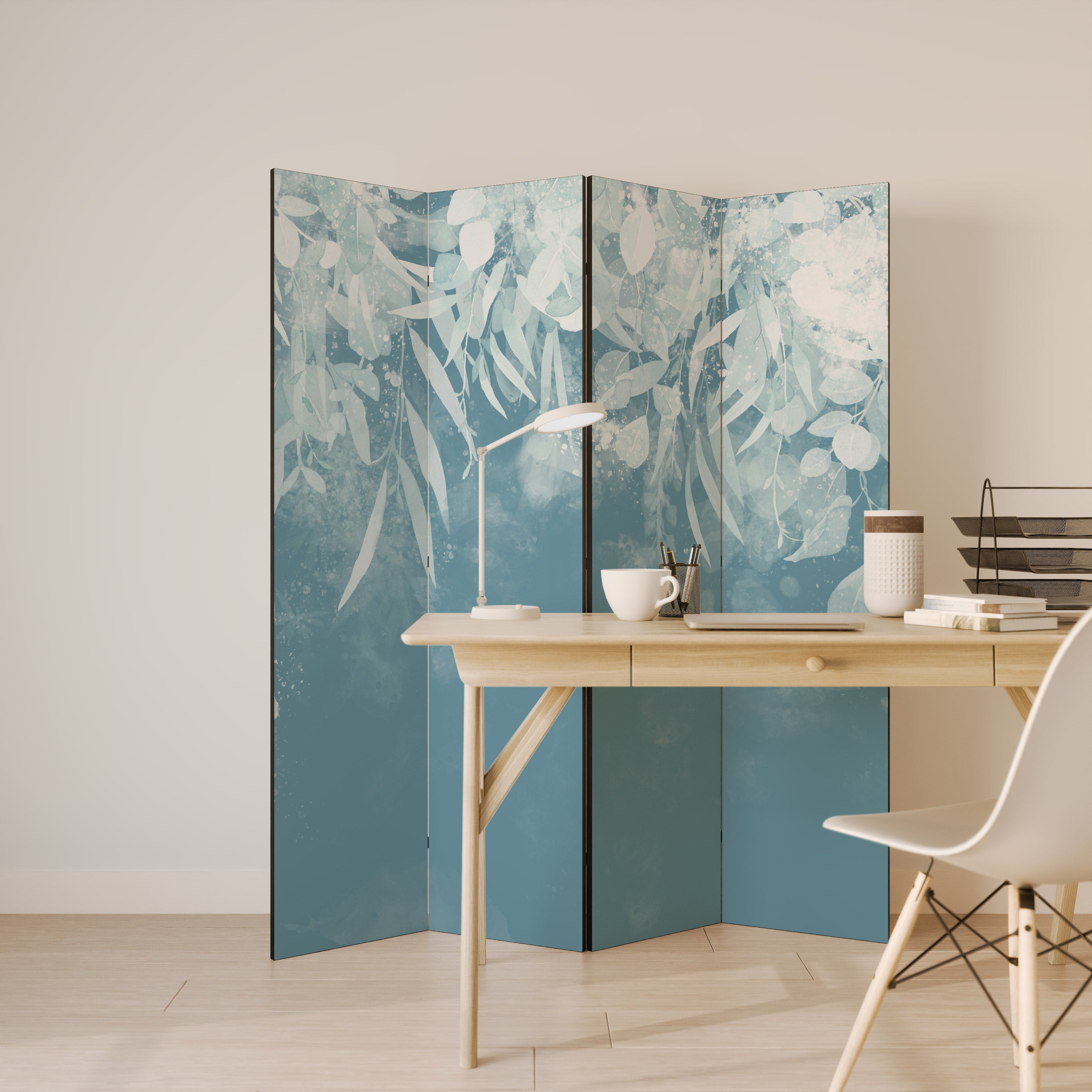 ELEGANT NATURES EMBRACE Decorative 4-Panel Room Divider