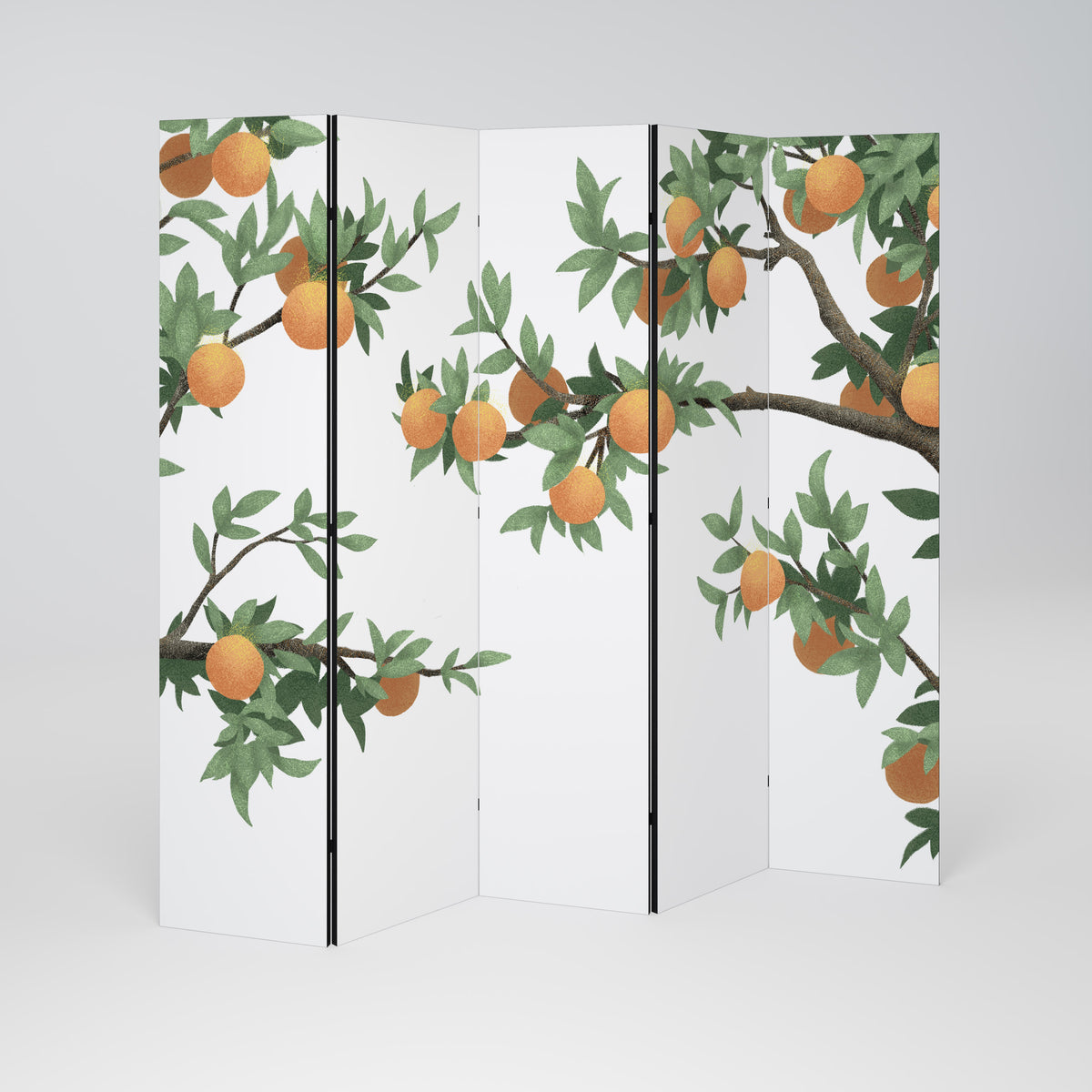 GORGEOUS ORANGE Παραβάν με 5 πάνελ