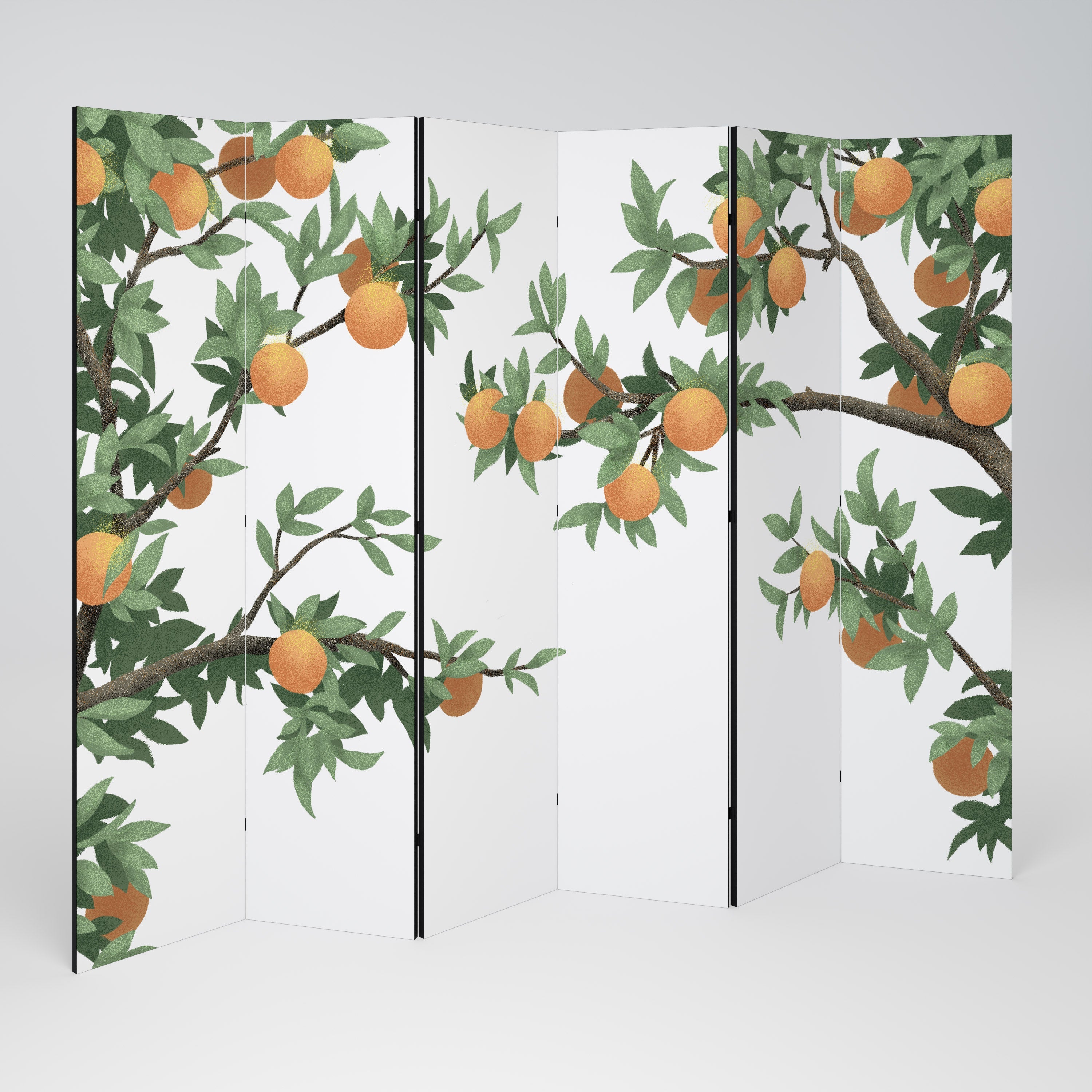 Διακοσμητικό διαχωριστικό δωματίου GORGEOUS ORANGE 6 πάνελ