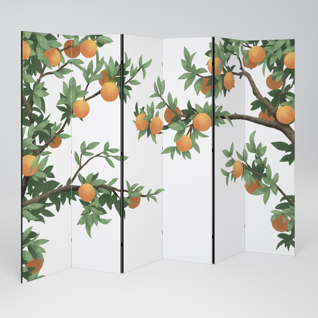 GORGEOUS ORANGE Παραβάν με 6 πάνελ