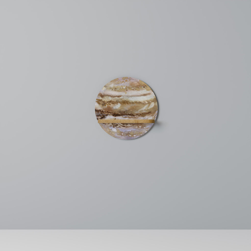 Στρογγυλό ράφι τέχνης JUPITER WALK σε όψη δρυός