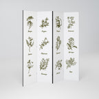 WHISPERS OF WILD HERBS 4-Panel Room Divider
