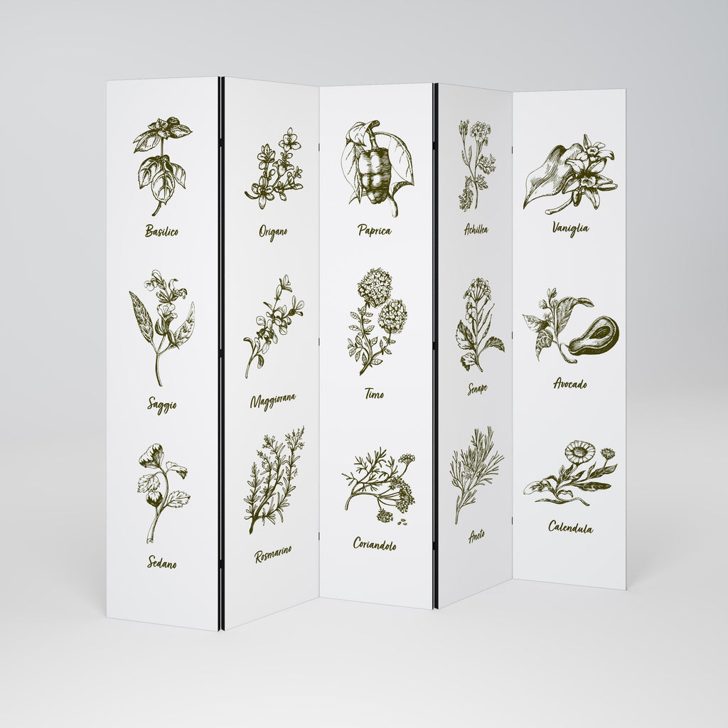 HERBAL FINESSE - Διακοσμητικό διαχωριστικό δωματίου 5 πάνελ IT