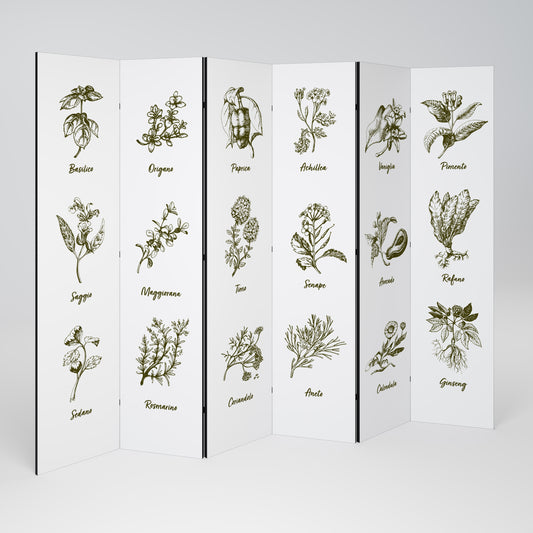 HERBAL FINESSE - IT 6-Panel Room Divider
