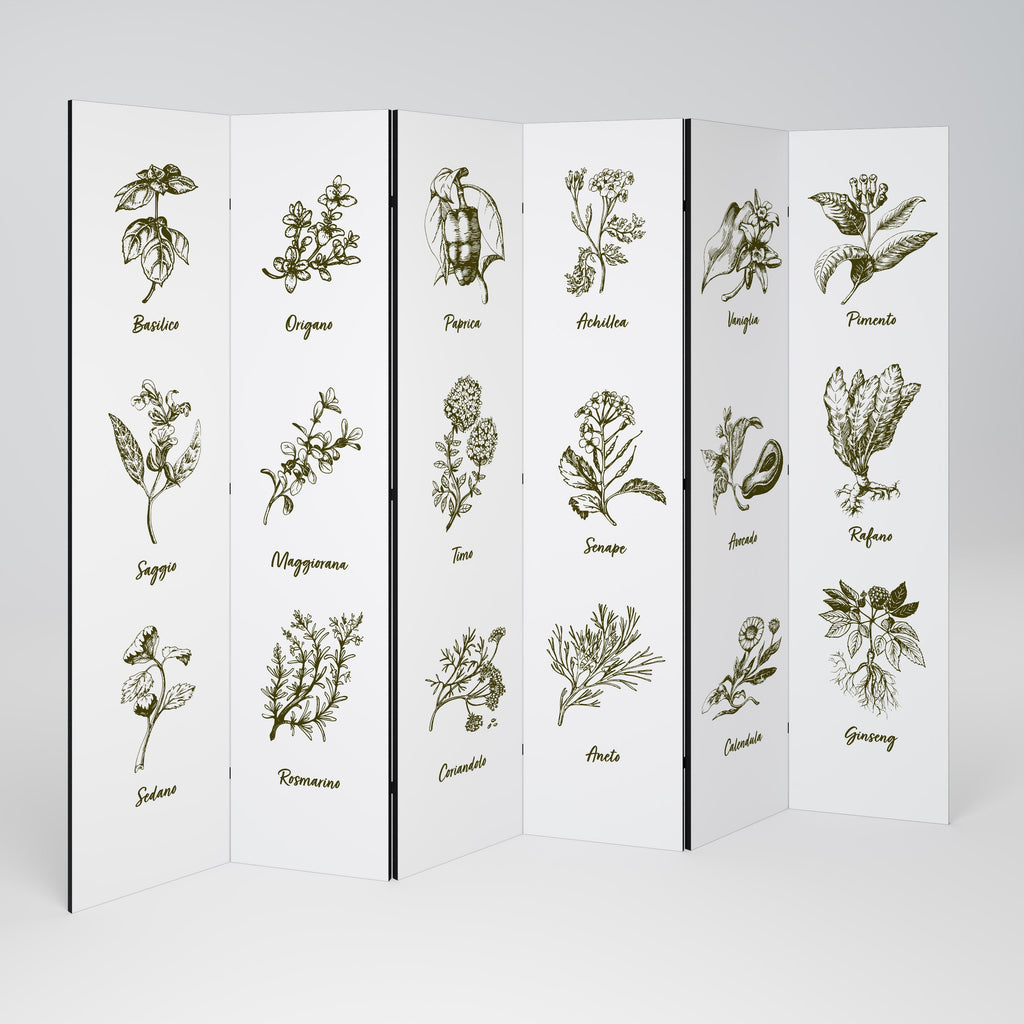 HERBAL FINESSE - Διακοσμητικό διαχωριστικό δωματίου 6 πάνελ IT