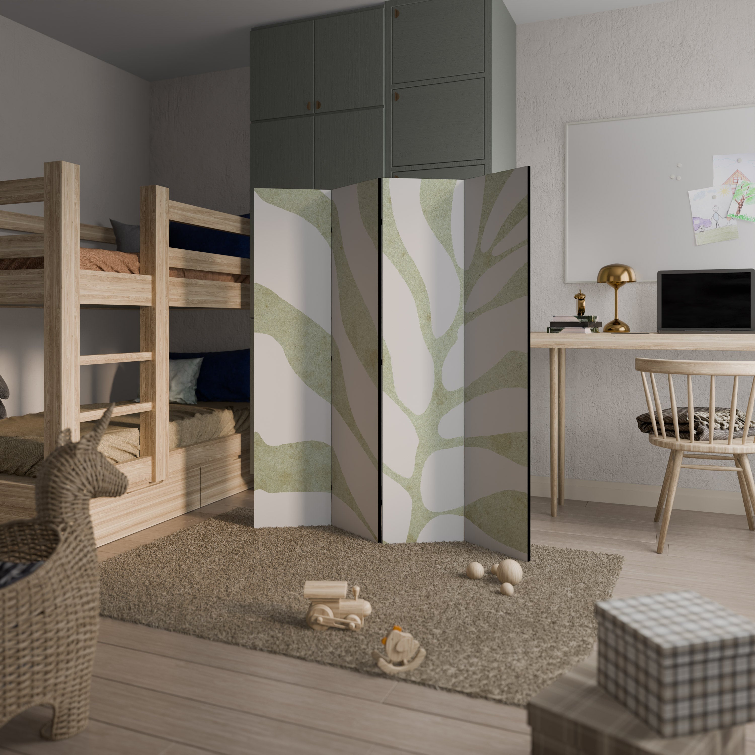 BOTANICAL SPARK 4-Panel Room Divider