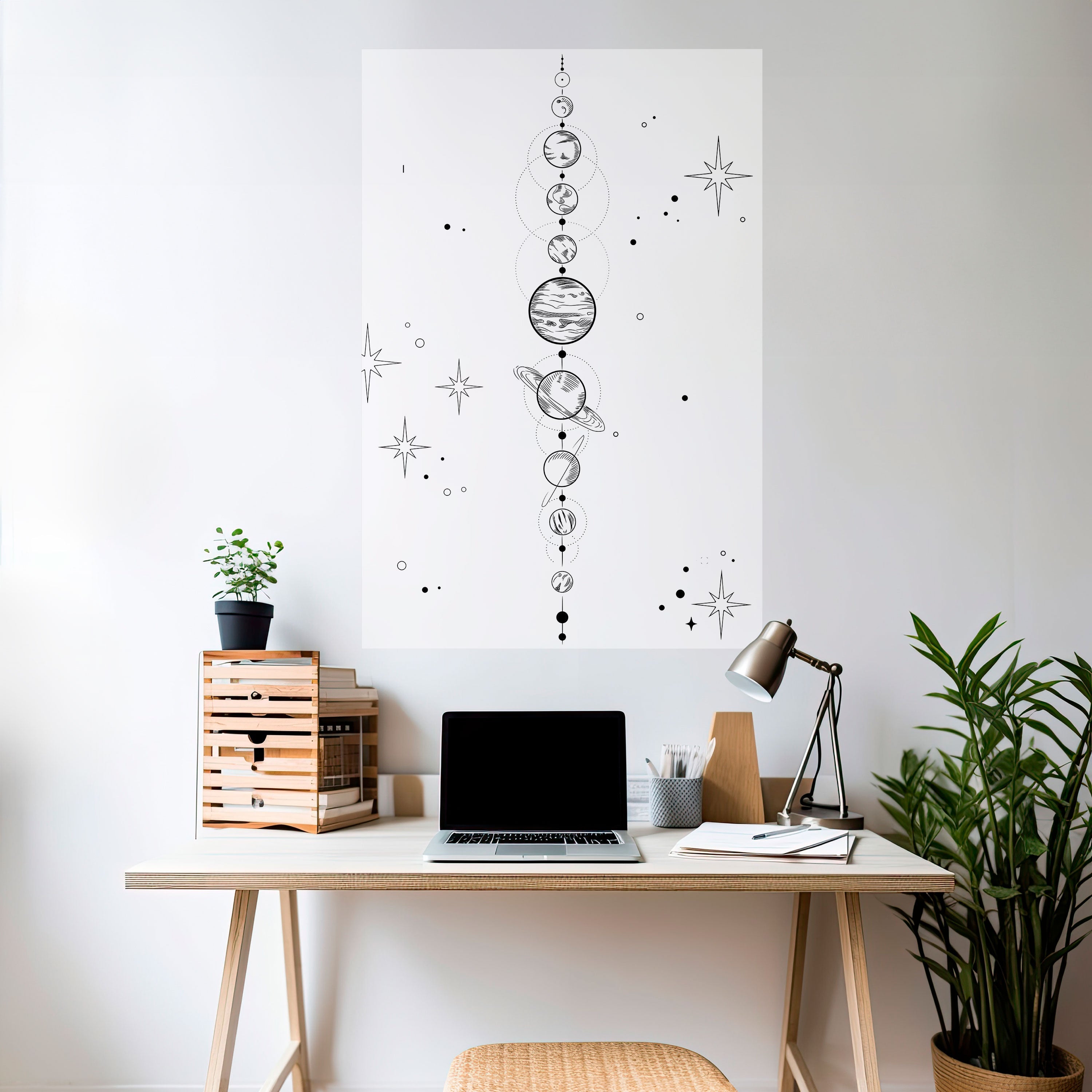 Αφίσα GALAXY OUTLINE με δυνατότητα ξεφλουδίσματος και κολλήματος