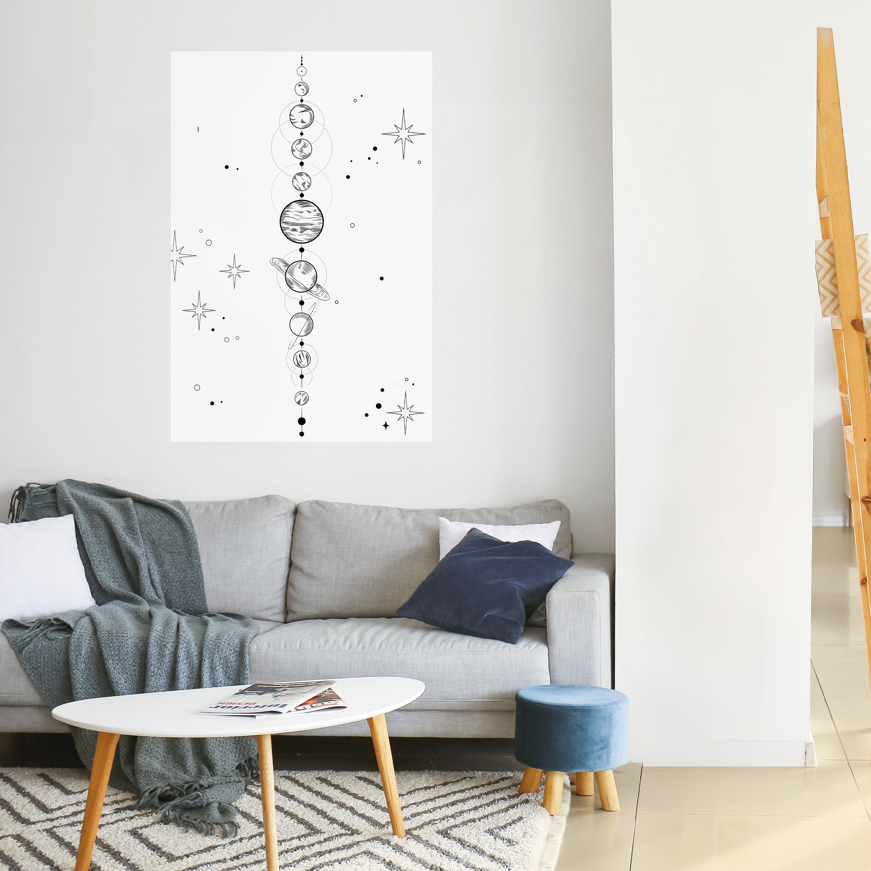 Αφίσα GALAXY OUTLINE με δυνατότητα ξεφλουδίσματος και κολλήματος