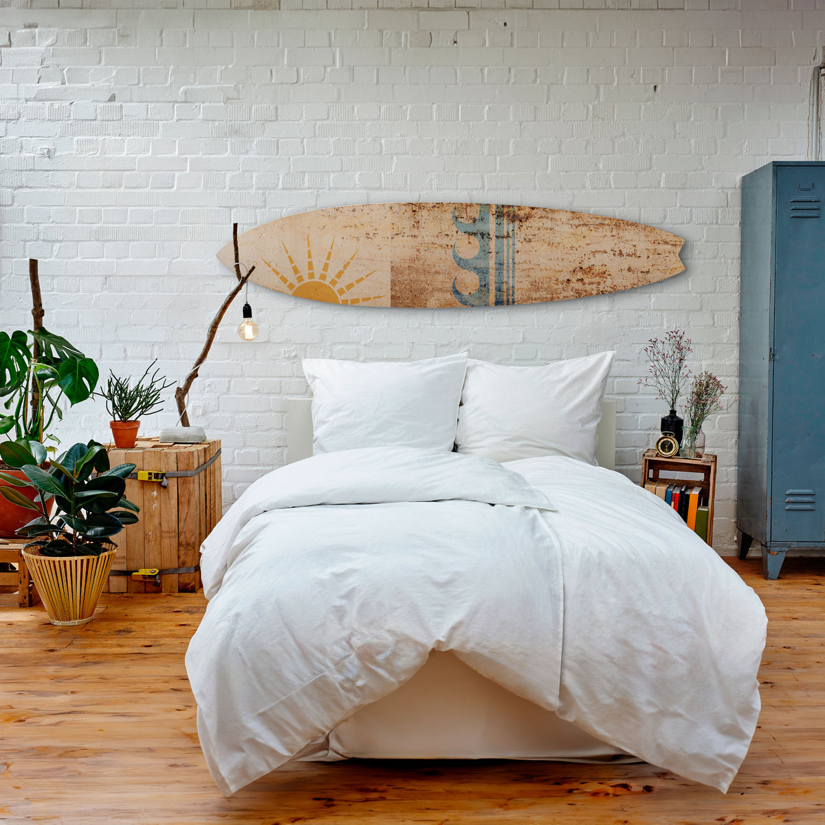 SUN-KISSED WAVES Διακοσμητική σανίδα Surf