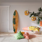 PALM LEAF SURFBOARD Surfboard Decorative Panel