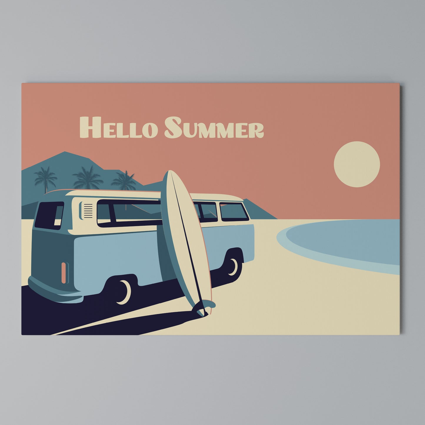 HELLO SUMMER Horizontal Canvas Print