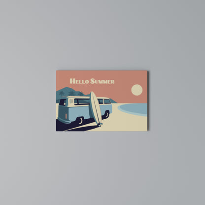 HELLO SUMMER Horizontal Canvas Print
