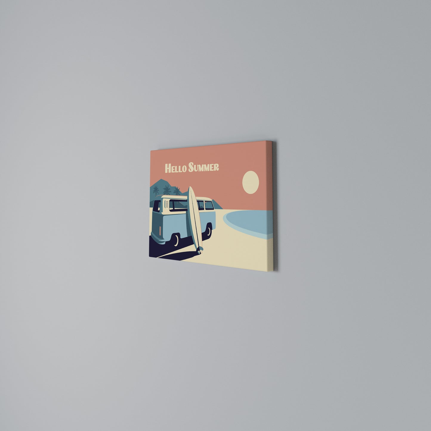 HELLO SUMMER Horizontal Canvas Print