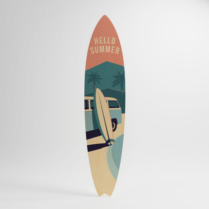 HELLO SUMMER Διακοσμητική σανίδα Surf