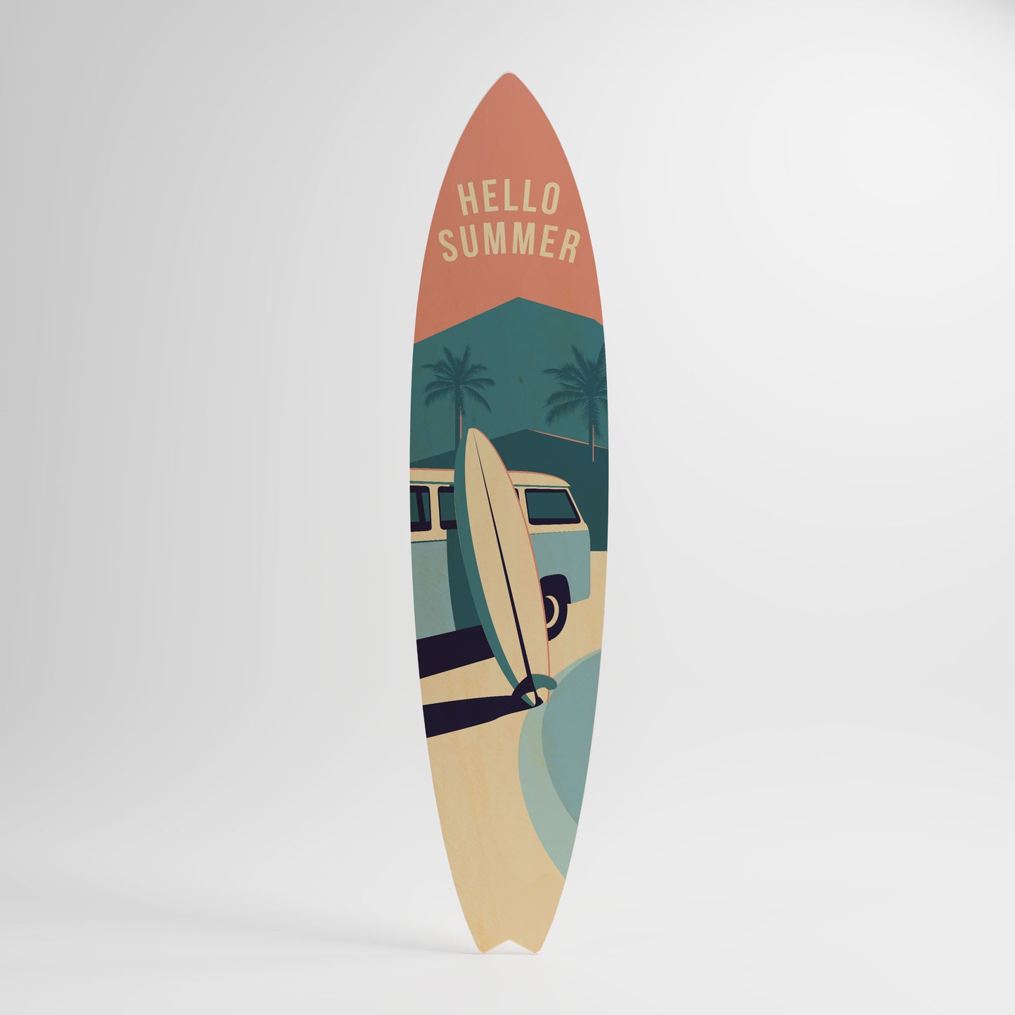 HELLO SUMMER Διακοσμητική σανίδα Surf