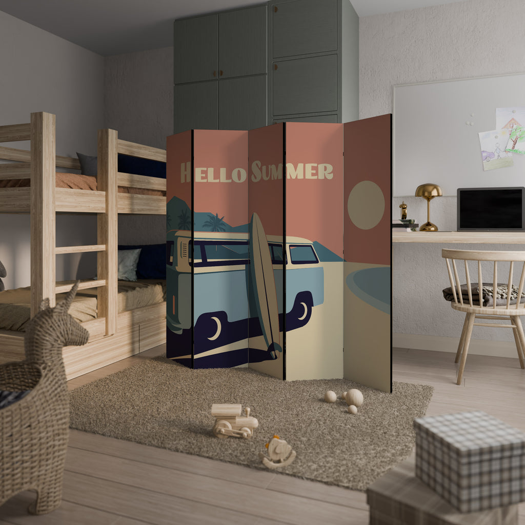 HELLO SUMMER 5-Panel Room Divider