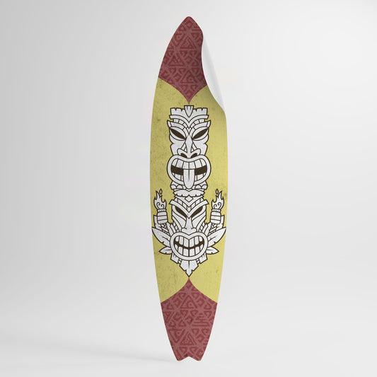 TIKI TOTEM Αυτοκόλλητη Αφίσα "Surf"