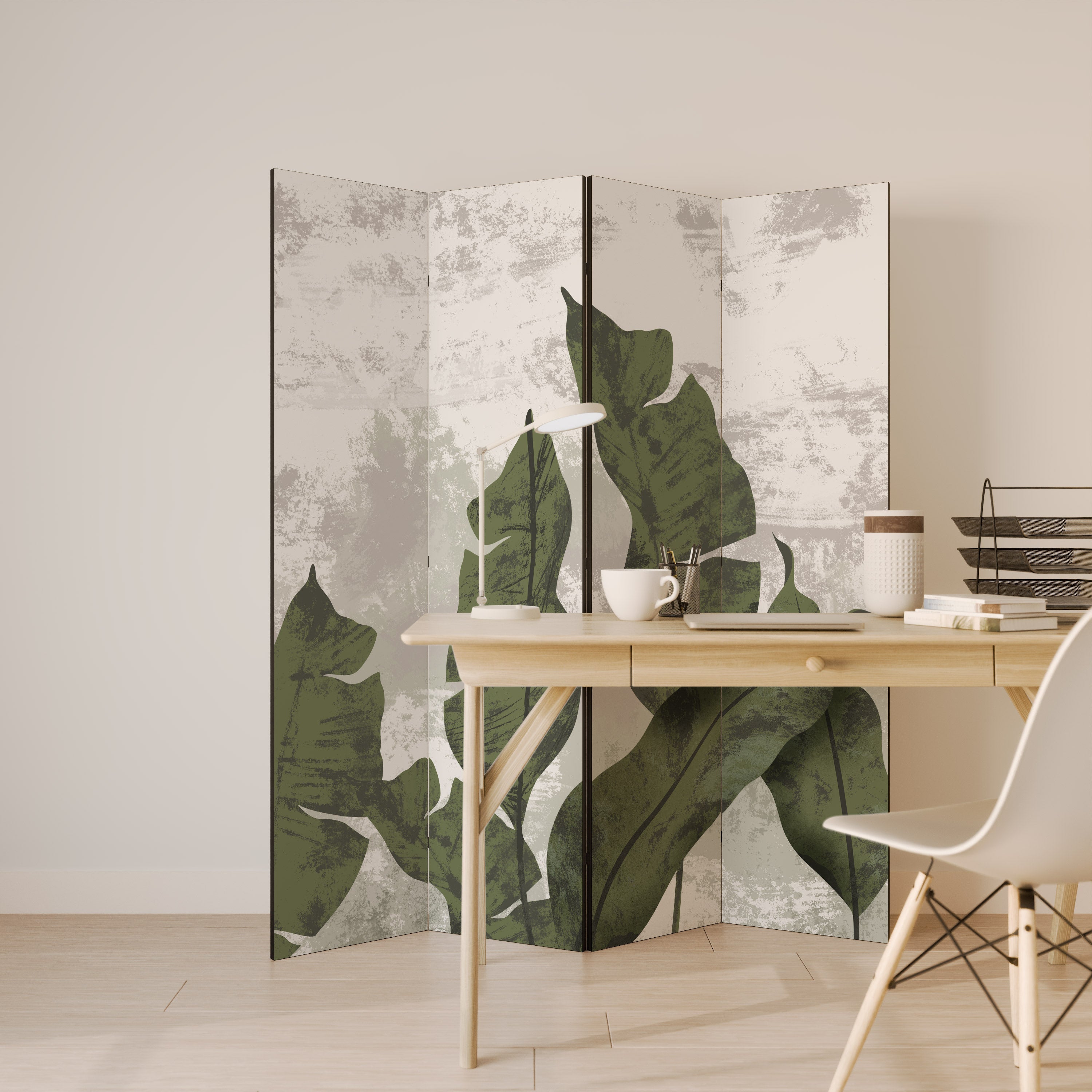 LEAF ECHO Decorative 4-Panel Room Divider
