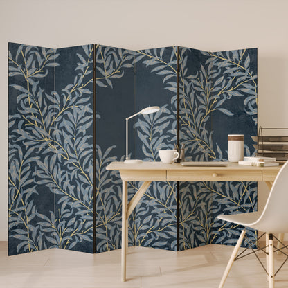 BLUE LEAVES Παραβάν με 6 πάνελ