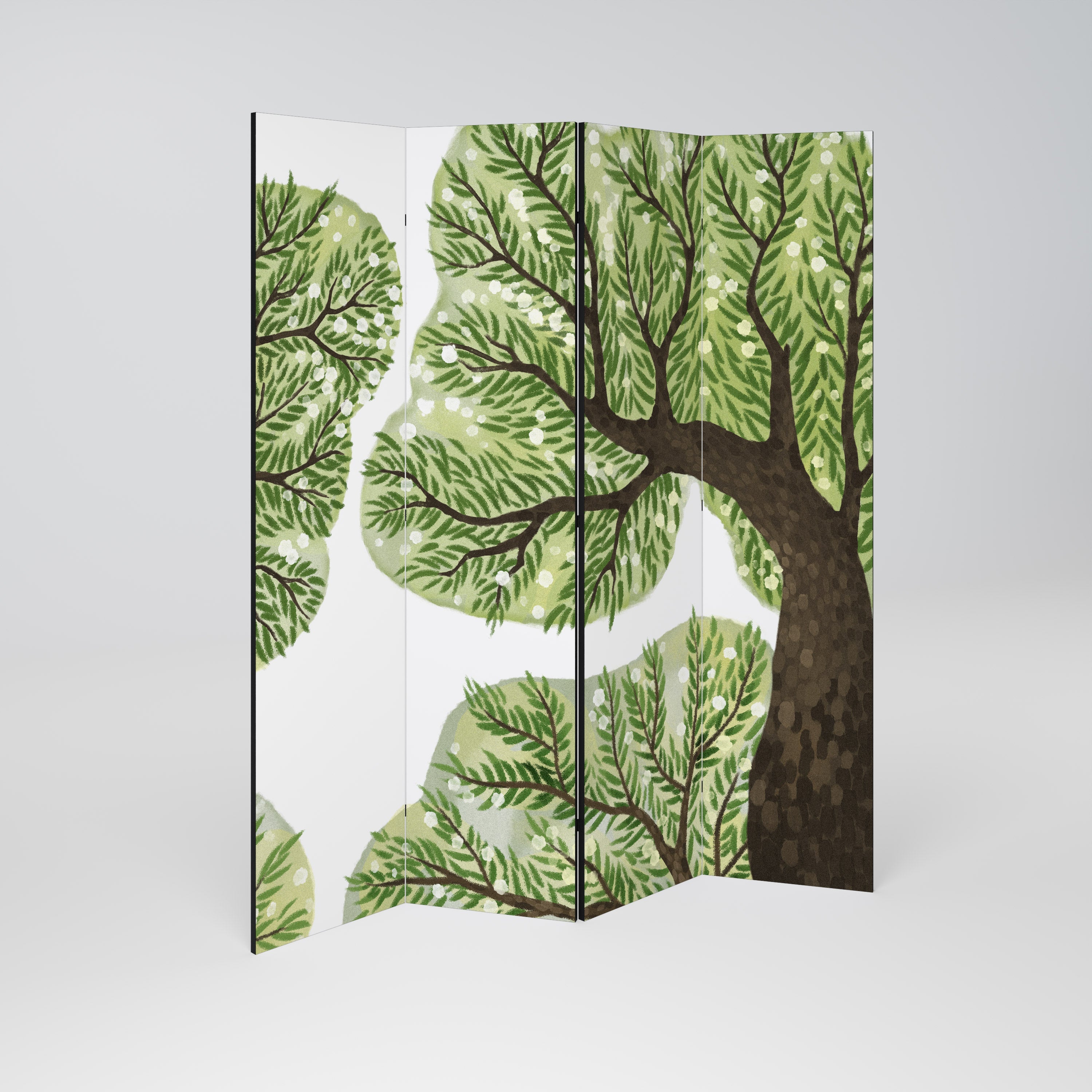 WILDERNESS DASH Decorative 4-Panel Room Divider